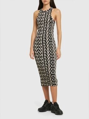 halter midi dress yellow Floral Side Slit Halter Midi Dress main image 0